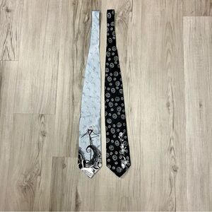 Set Vintage Nightmare Before Christmas collectible silk ties Glow in the dark